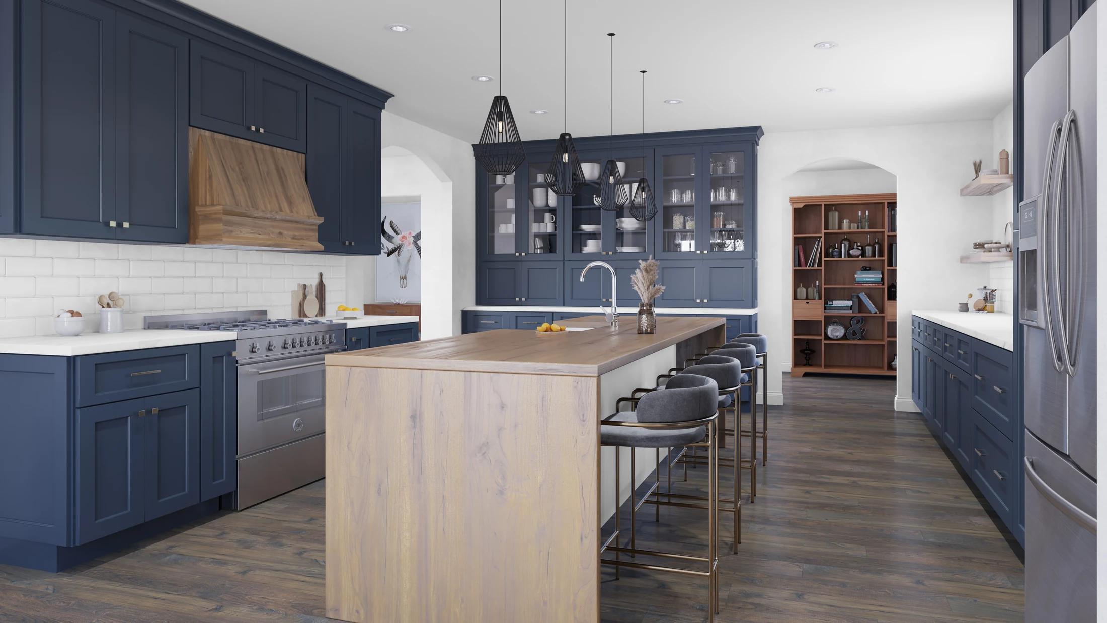 Kitchen with extensive cabinetry and center island