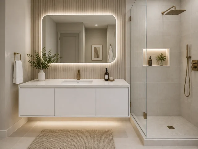 Euro / Flat Panel bathroom vanity cabinetry