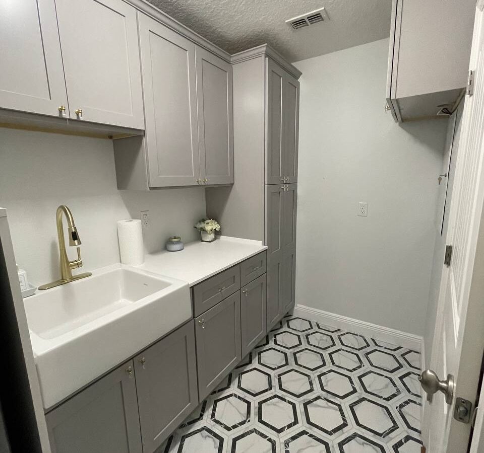 Completed ZEUS custom cabinetry project — additional view 2