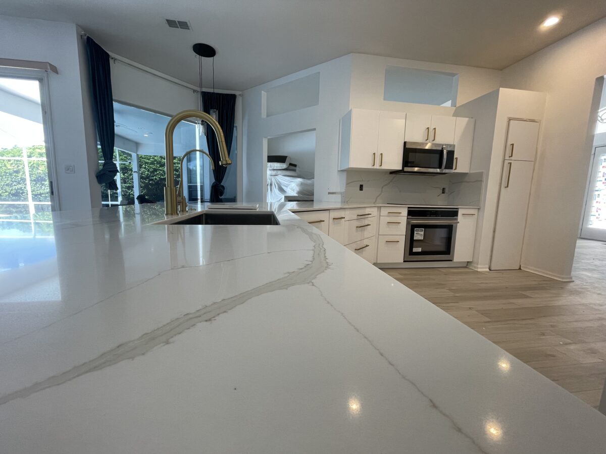 Completed ZEUS kitchen cabinetry project in Winter Garden, Florida — view 1